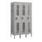 Salsbury Industries 1 Tier Vented Locker, 36"Wx66"Hx15"D, 3 Door, Gray, Unassembled 71355GY-U - alternate 1